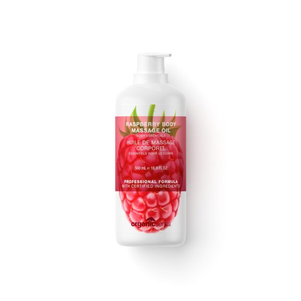 raspberry body massage oil by organic series