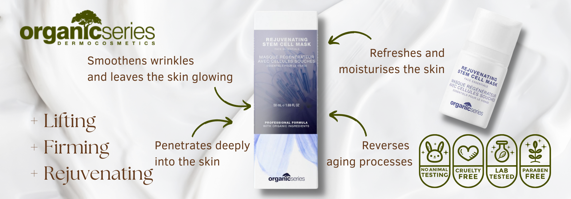 rejuvenating stem cell cream mask by organic series