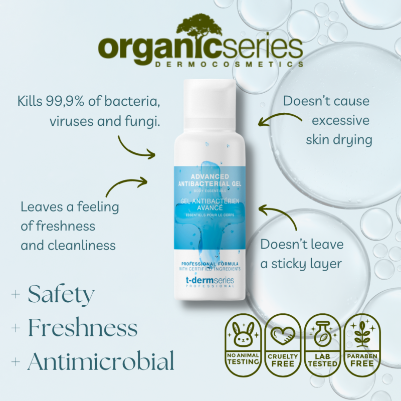 hand sanitiser gel by organic series