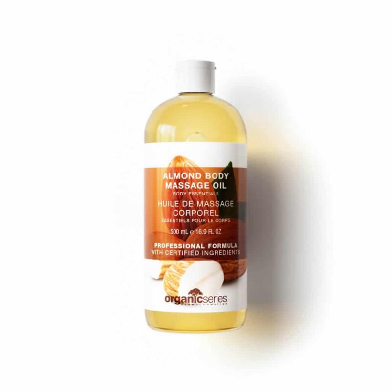 almond body massage oil by organic series