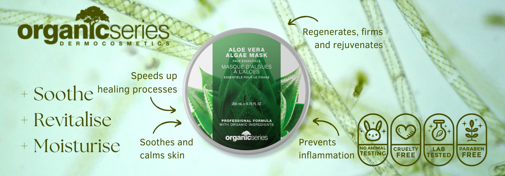 aloe vera algae mask by organic series