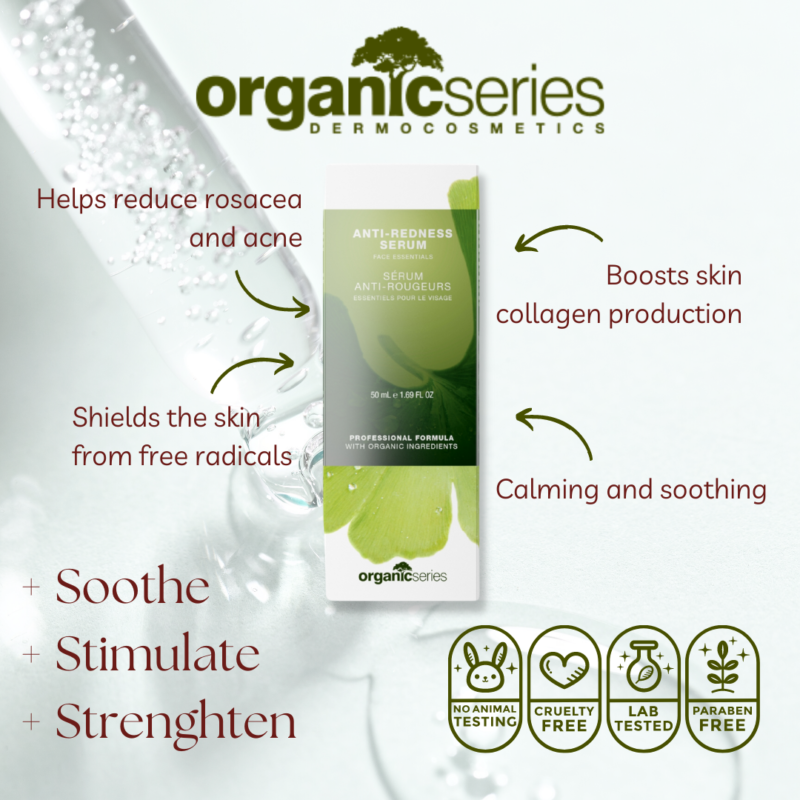 organic anti redness serum by organic series