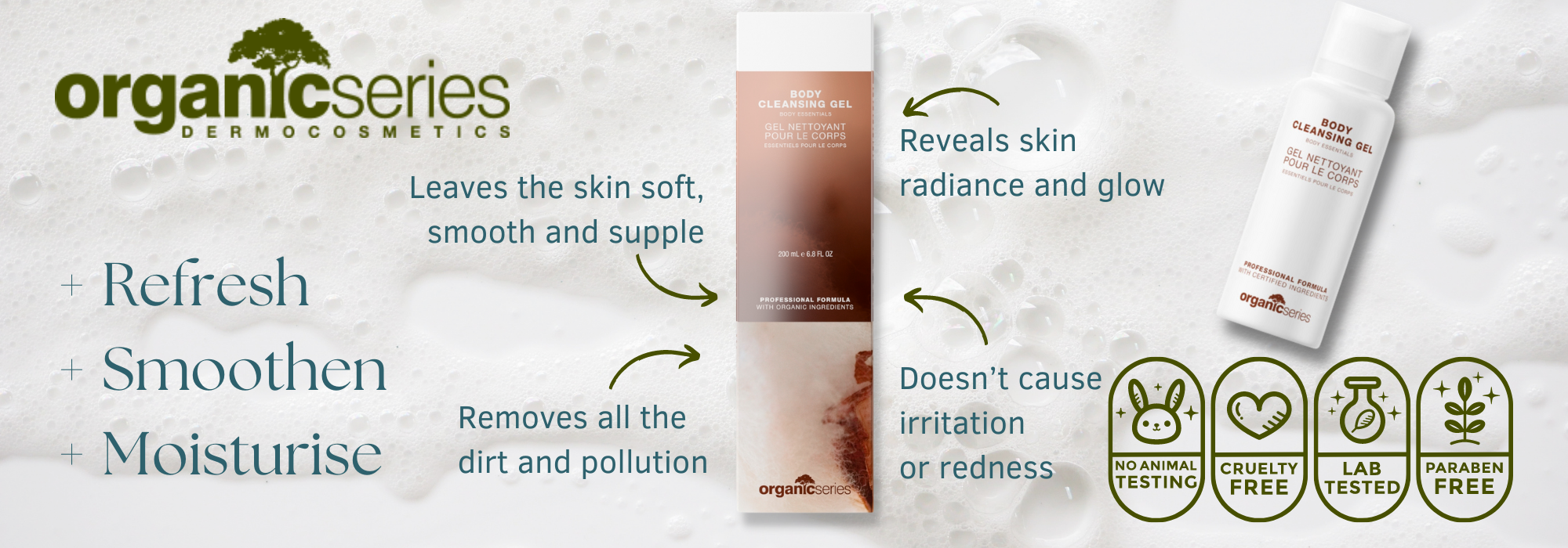 body cleansing gel by organic series