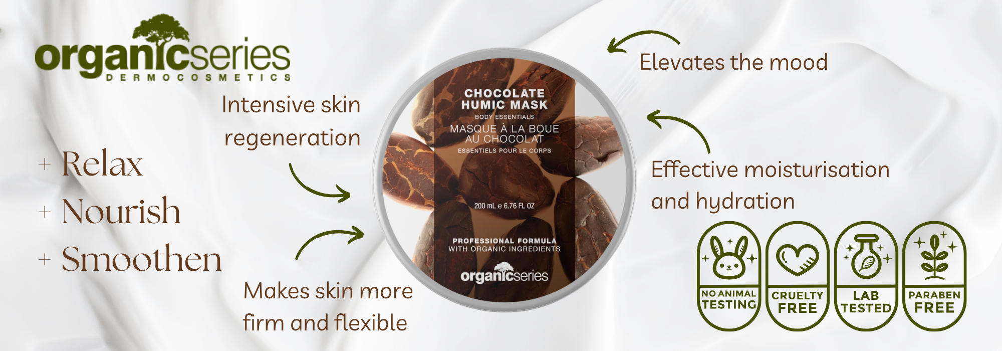 chocolate humic acid mask by organic series