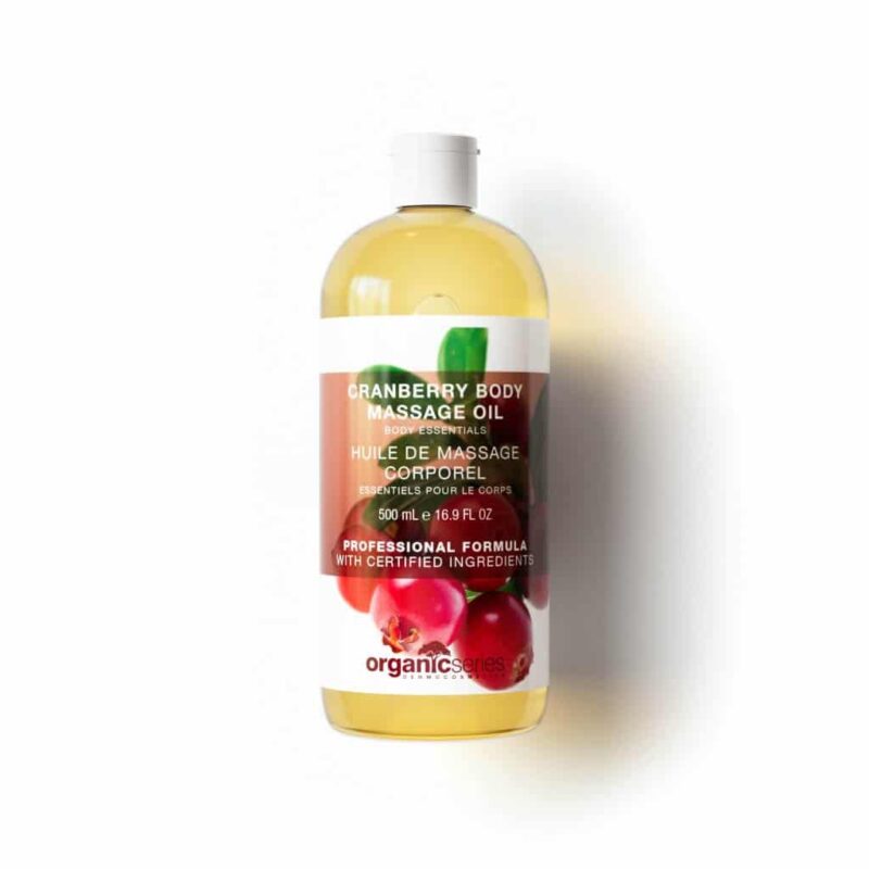 cranberry body massage oil by organic series
