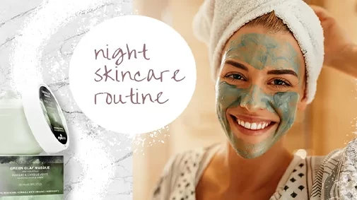 Night skincare routine with the Organic Series