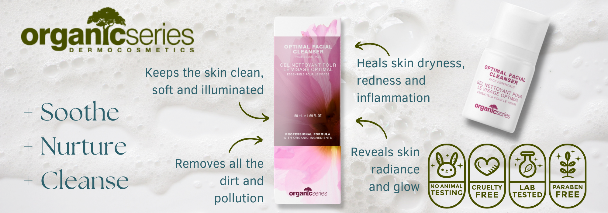 optimal facial cleanser by organic series