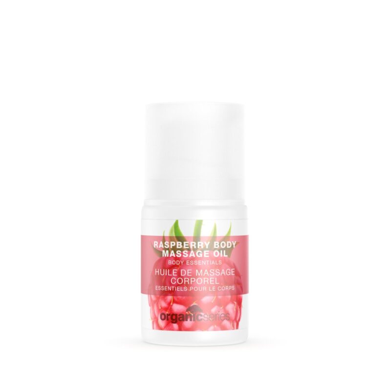 raspberry body massage oil by organic series