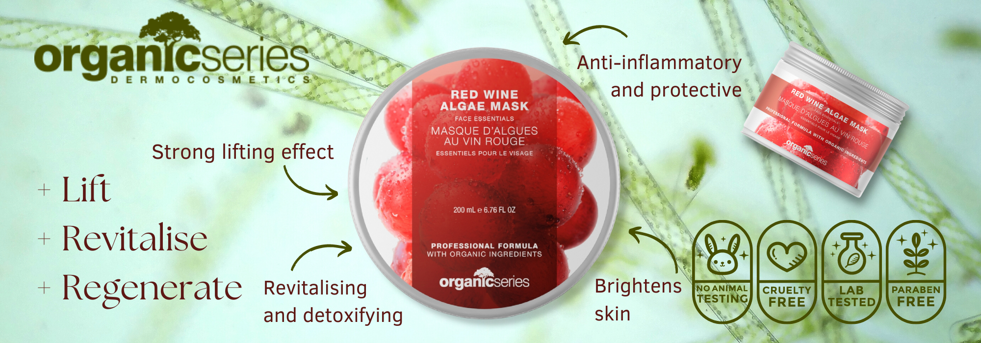 Red Wine Algae Face Mask
