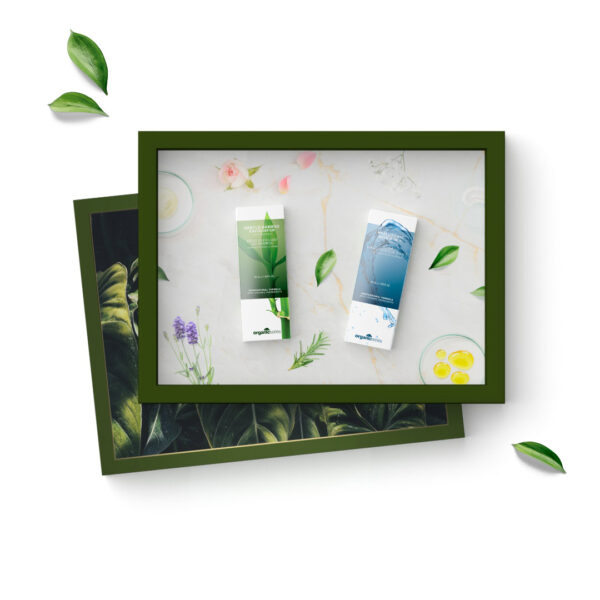 Instant Glow Scrub and Serum Gift set by organic series