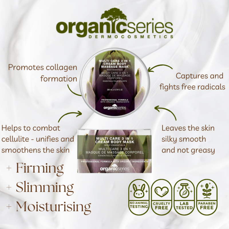 organic series multi care cream massage mask
