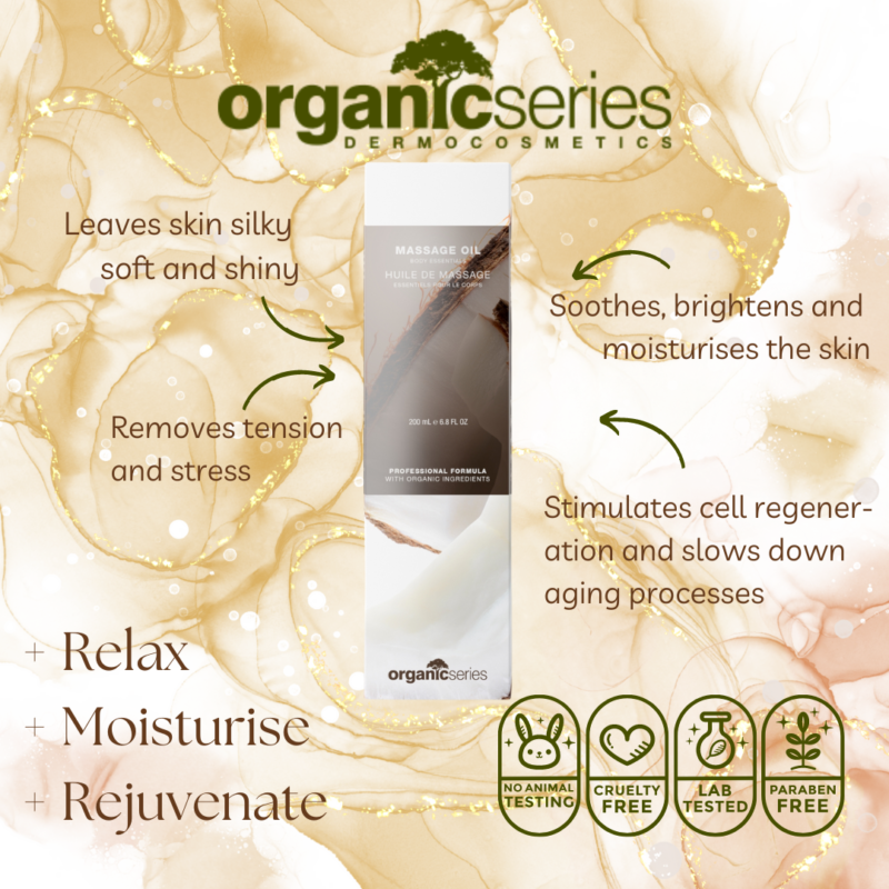 Premium Body organic Massage Oil by Organic Series