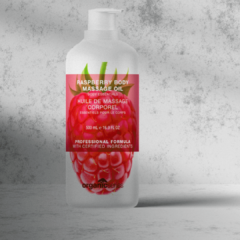 raspberry massage body oil at organic series